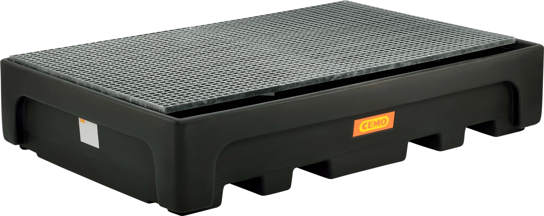 CEMO PE sump for IBCs, 1100/2, black